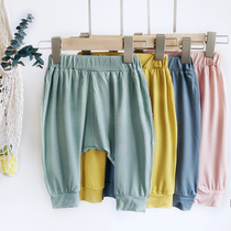 Baby Big pp pants summer thin radish pants baby modal anti mosquito pants Summer men and women Children air conditioning pants