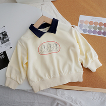 Childrens capsized necropolis 2021 new male and female baby hooded jacket Childrens Korean version Autumn Costume Childrens Costume Tide