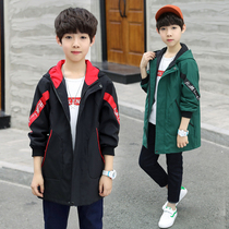 Boys coat spring and autumn models 2021 new autumn Western style wind coat tide Korean version of China big boy coat autumn clothes