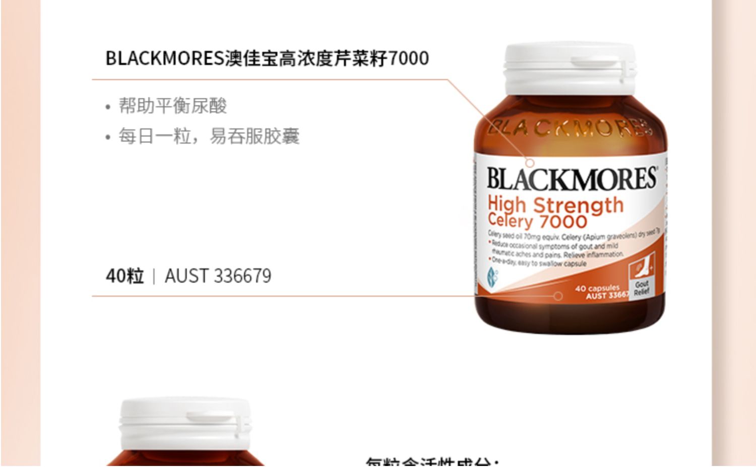 BLACKMORES澳佳宝芹菜籽1瓶