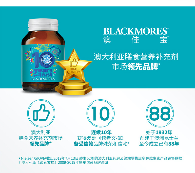 澳洲进口 澳佳宝 Blackmores 深海鱼油软胶囊 400粒 图1