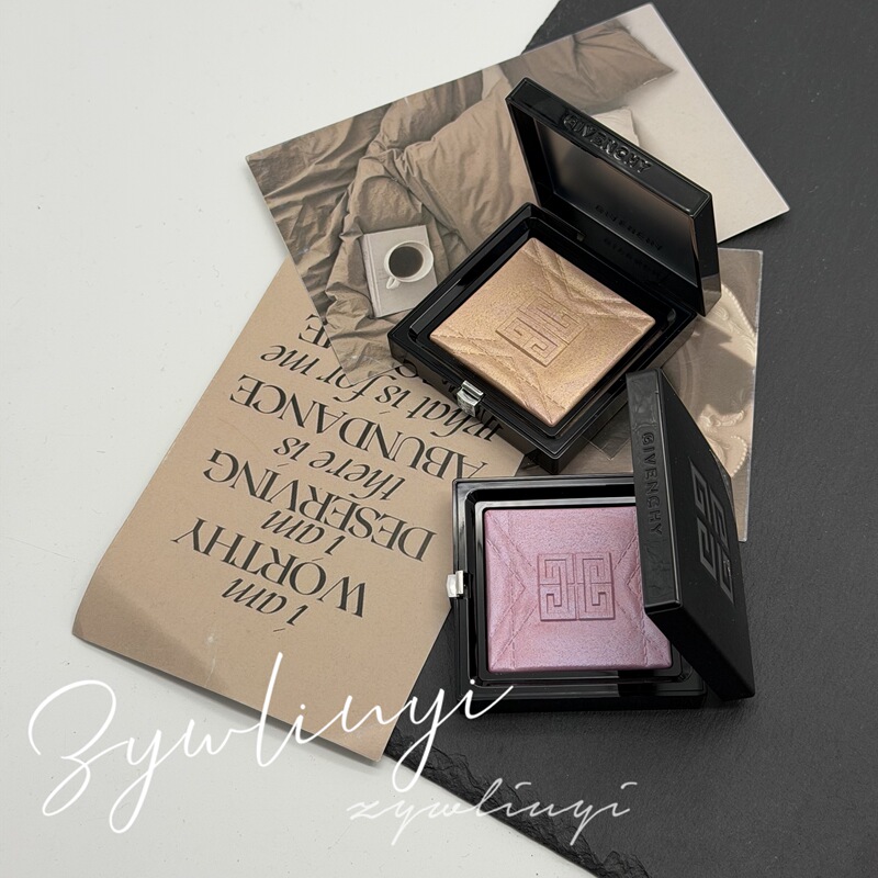 In Stock for Children's Day｜Japanese Counter Givenchy 26 New Marble Pattern Two-Tone Highlighter 9g