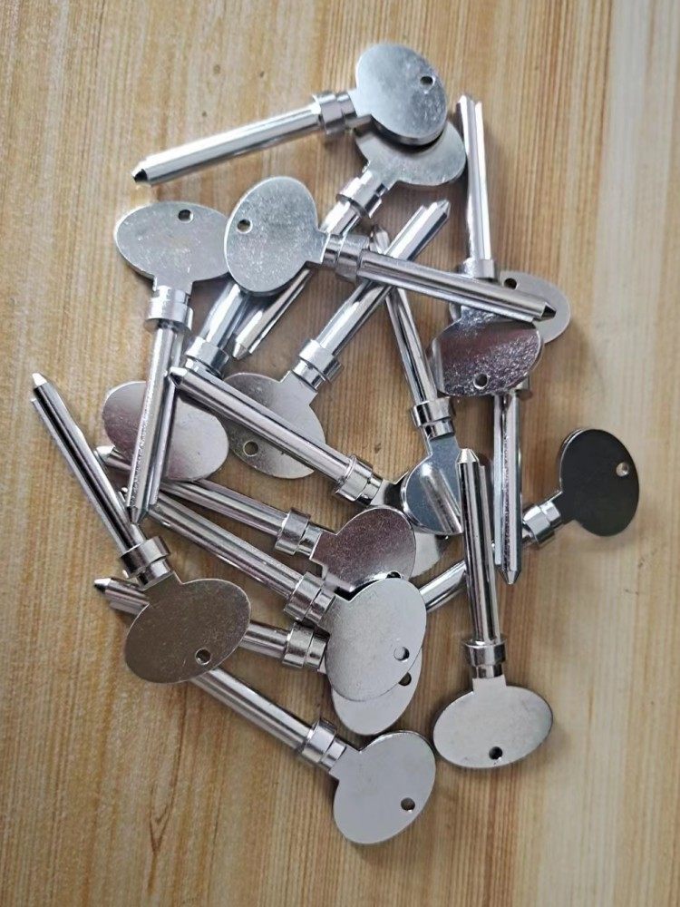 Universal Fire Door Key for Water and Weak Current Wells, Round Hole Lock Cylinder, Property Management Unit Pipeline Well Fire Door Key, Universal Opening