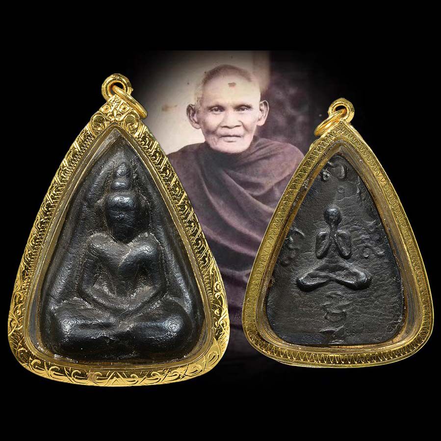 Thailand features authentic Long Po boon2440-2477 glorious men's and women's necklace pendant