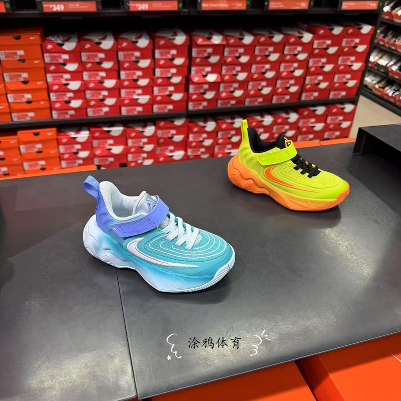 Authentic Nike Children's Velcro Competition Training Basketball Shoes for Boys and Girls Fz6733 Authentic Nike Children's Velcro Competition Training Basketball Shoes for Boys and Girls Fz6733