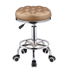 Bar Stool with Adjustable Height and Backrest, Bar Chair, High Stool, Round Stool, Home Swivel Bar Stool, Beauty Stool