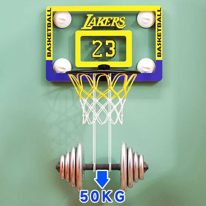 Home Basketball Hoop Indoor Dunking Stand Wall-Mounted No-Drill Basketball Hoop for Young Children Small Basketball Hoop