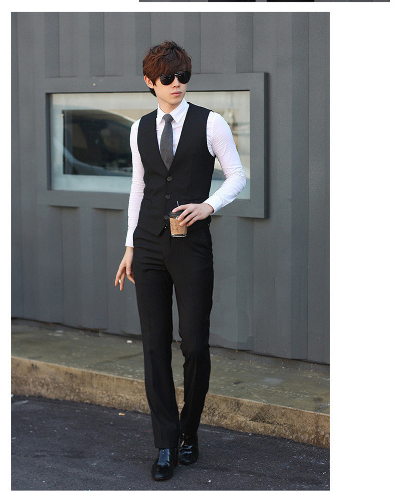 Phù hợp với nam giới Slim kinh doanh chuyên nghiệp tốt nghiệp sinh viên tốt nghiệp đại học phù hợp với đồ vest