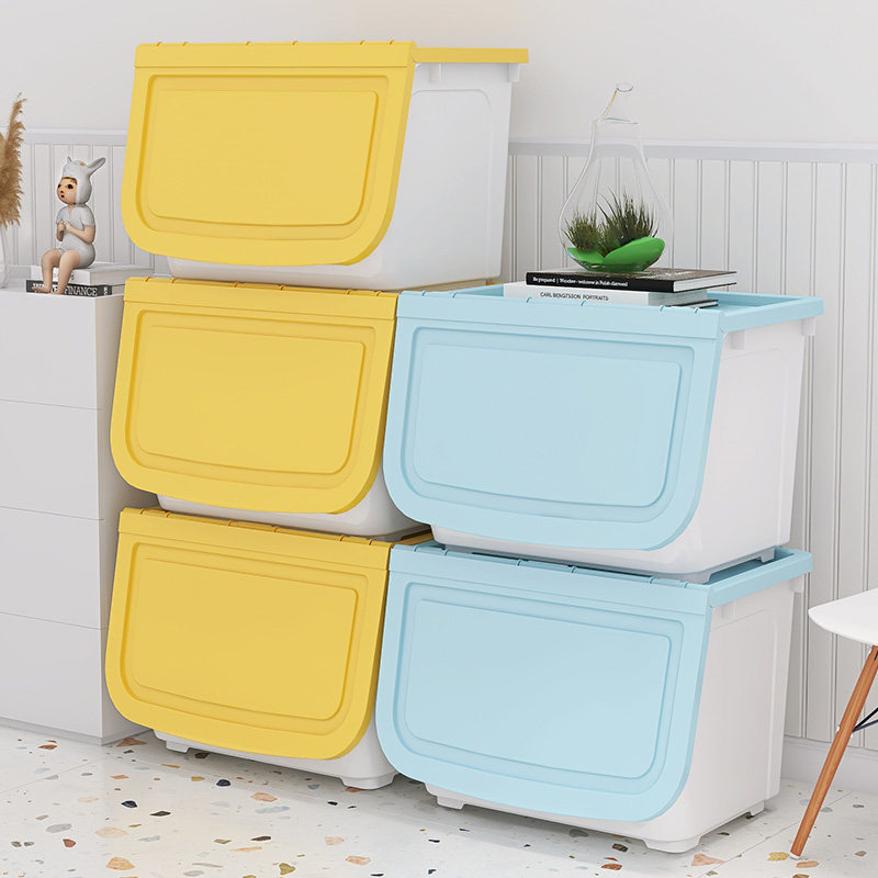Xinxin toy storage box front open household flip storage box clothes packing box book snack storage box
