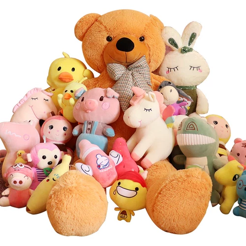 Плюшевая игрушка, милая кукла, заколка-крабик, подарок на день рождения