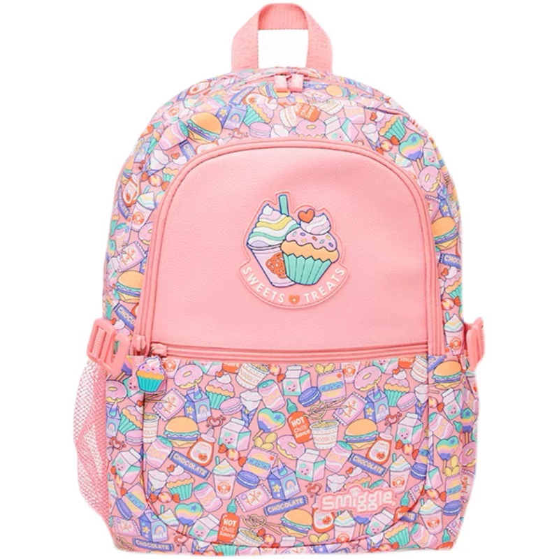 Школьная сумка Smiggle из Новой Зеландии для учащихся начальной школы, мультяшный рисунок, сердце, девушка, легкий рюкзак