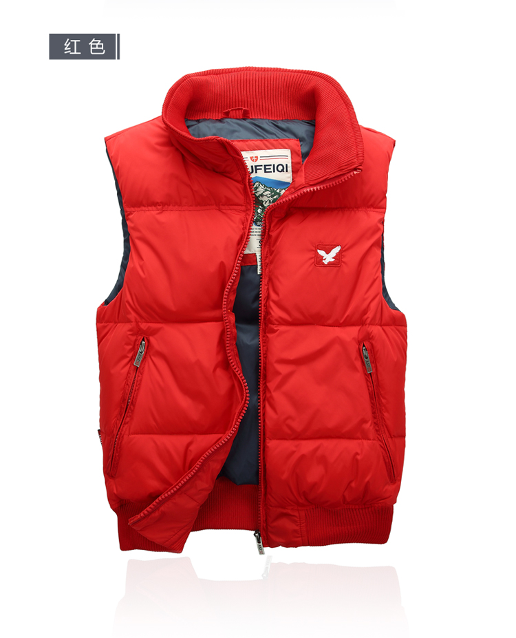 [Đặc biệt hàng ngày] xuống vest nam mẫu đôi hươu dày xuống áo khoác vịt xuống vest nam vest châu Âu và Mỹ áo đôi nam nữ