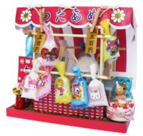 Original Japanese DIY Handmade Cottage Billy Handmade Model House Snack Street Set Marshmallow Stall 8424