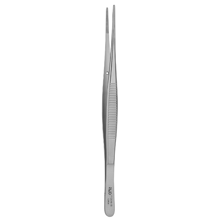 F12016-15  解剖镊-直/1.4mm宽/15.5cm
