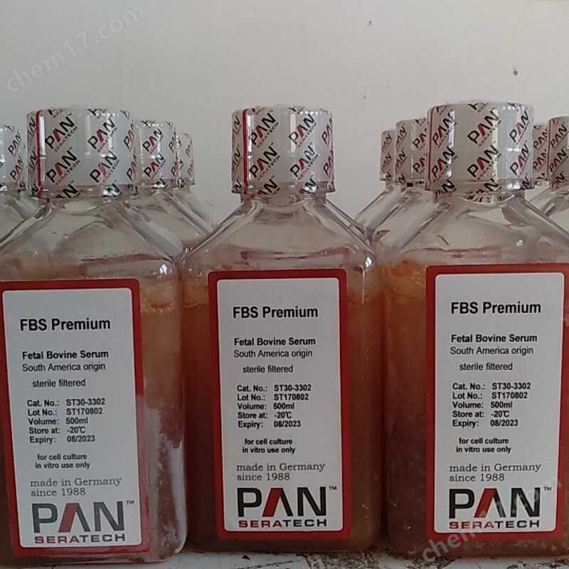 德国pan 南美胎牛血清 FBS st30-3302  500ml