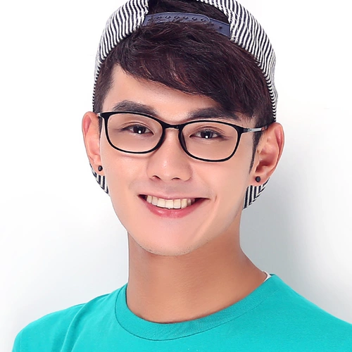 Ультра -светлые закрытые очки рамки для мужчин и женского корейского издания Retro Frond Product Flat -Big Big Face, Круглая поверхность может быть сопоставлена