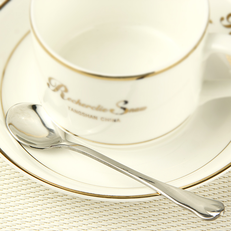 Stainless steel coffee spoon, dessert spoon run small spoon, milk tea fruit powder suits for