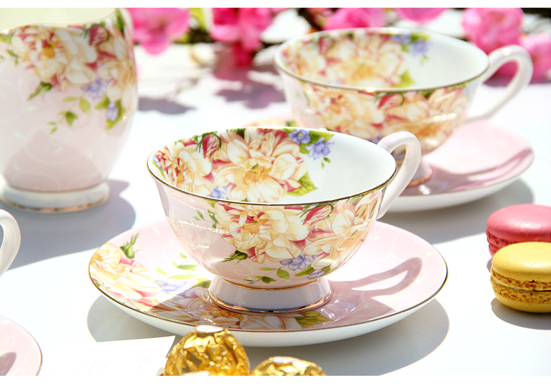 European tea sets coffee cup tea ipads China English tea coffee cups and saucers household light key-2 luxury the teapot