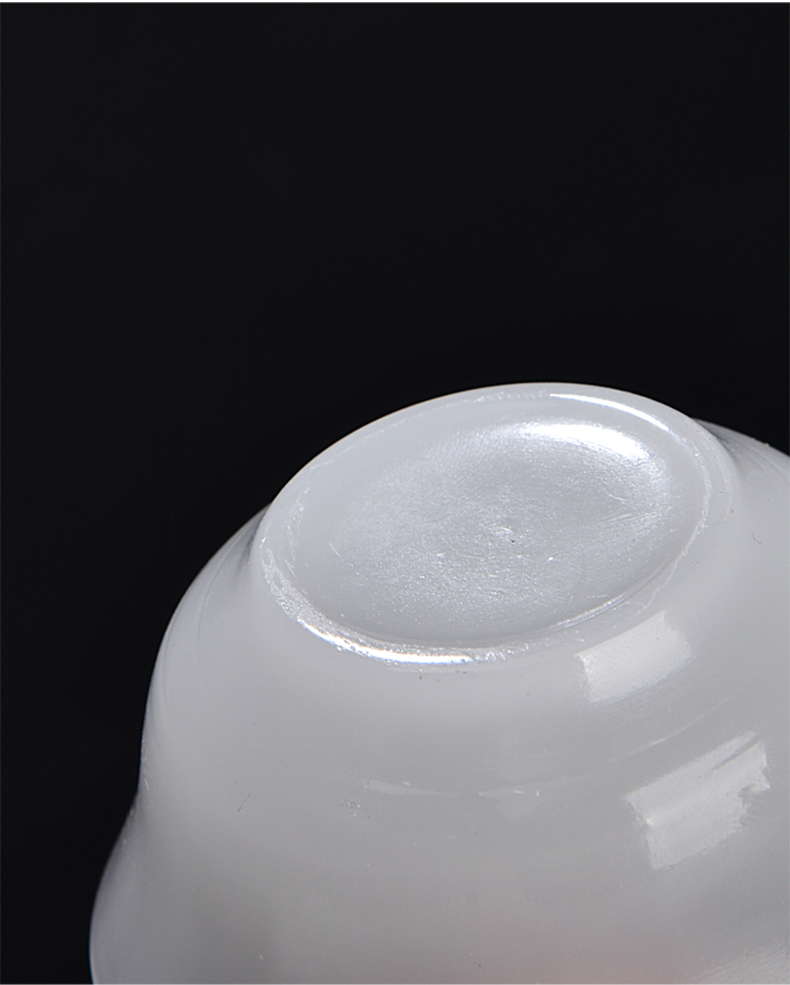 Gode jade porcelain RongShan hall tureen large fair keller cups white porcelain teapot household kung fu tea set