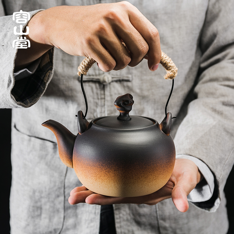 RongShan hall electric kettle coarse pottery kettle boiled tea exchanger with the ceramics heat preservation heat large iron girder teapot