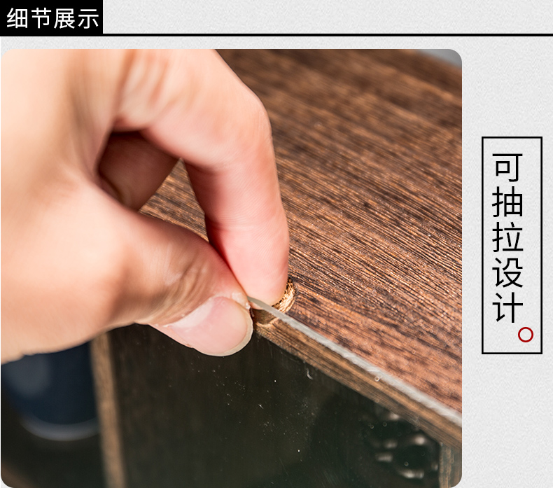Rongshantang rắn gỗ trà kệ kệ trà lưu trữ tủ ấm trà giá nhỏ Bo cổ trà bộ phụ kiện trà vật nuôi - Trà sứ ly thủy tinh uống trà