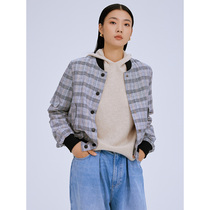 One Wei Yi first Mi Su collar short jacket womens jacket 2021 autumn casual baseball uniform