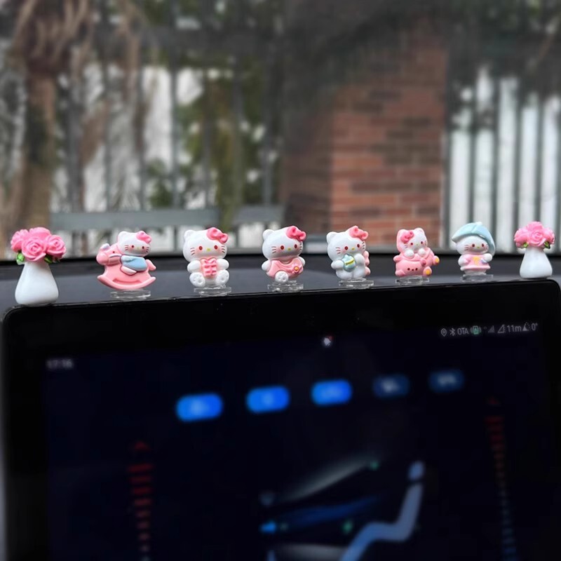 Desktop Computer Screen Decoration Small Ornaments Desktop Display Screen Healing-Style Workstation Transformation Frame Accessories