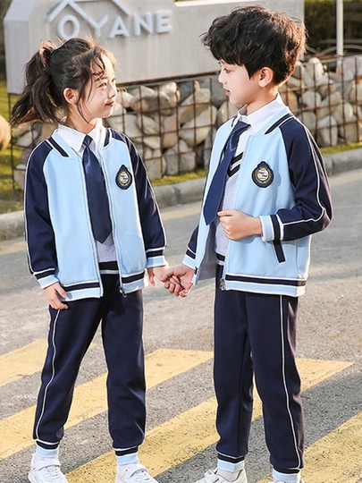 Комплект школьной формы для учащихся начальной и средней школы, спортивная одежда в университетском стиле, классная форма, форма для детского сада, весенне-осенний комплект из трех предметов