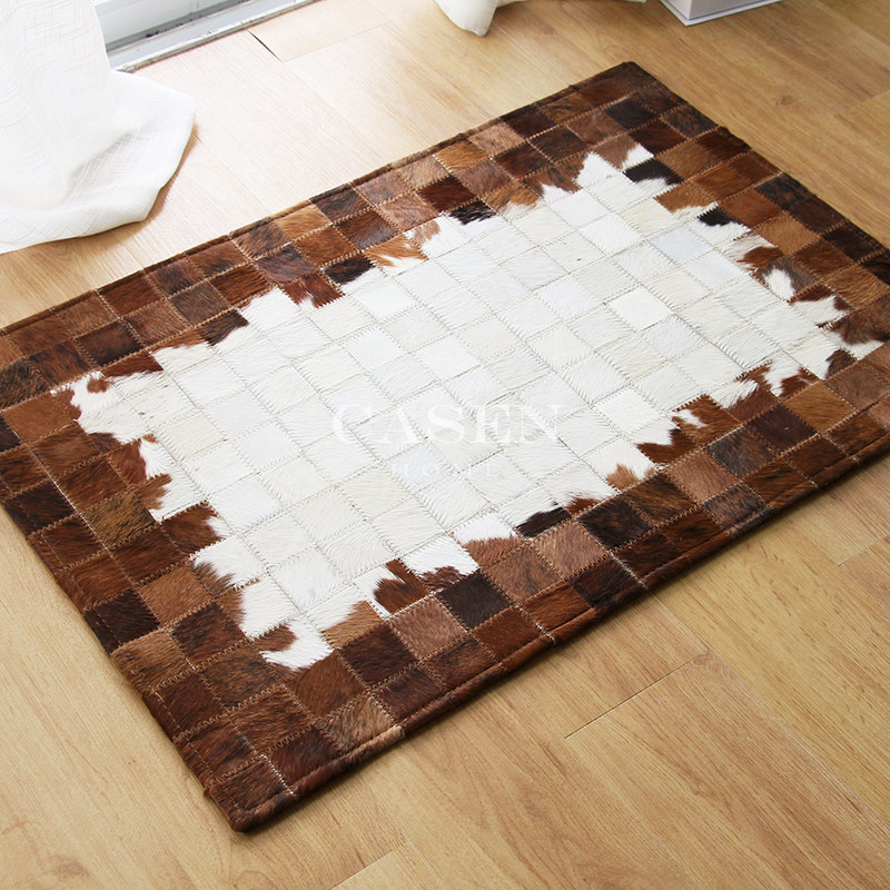 Cezanne entrance door mat Nordic foyer cowhide carpet Modern simple study bedroom non-slip doormat custom