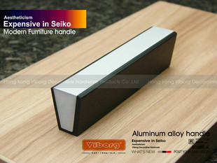 Special price clearance warehouse Domain Fort exit Packaging Modern style Drawers Handle SB-07 (solid) Outer black inner silver