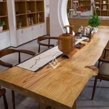 Столичный стол с твердым древесиной, столик, простой и современный длинно деревянный столик, журнал, большой доска большой стол большой класс, нерегулярный чайный стол