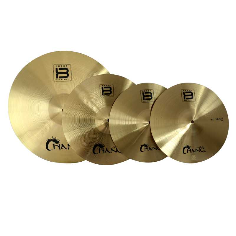Zhang Tone Chang Rack Subdrum Kit Cymbal Brass Bronze Four Pieces 5 Pieces Loaded Cymbal Jazz Drums with Heavy Sound Bites