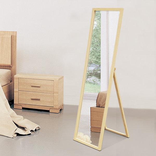 玉晶 实木框架 落地穿衣镜 154*34.3厘米 天猫优惠券折后￥89包邮（￥109-20） 多色可选
