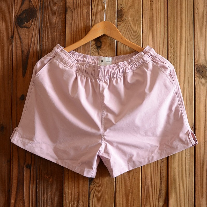 Japanese Original Trendy Shorts Summer Sports Beach Shorts Men's Three-Quarter Shorts Simple Solid Color Drawstring Shorts Trendy