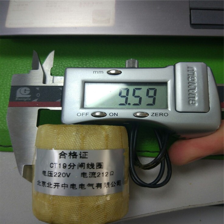 CT19 branch closing coil DC220V resistance 212 190 190 Euro 106 Euro CT19 Operating mechanism ZN28