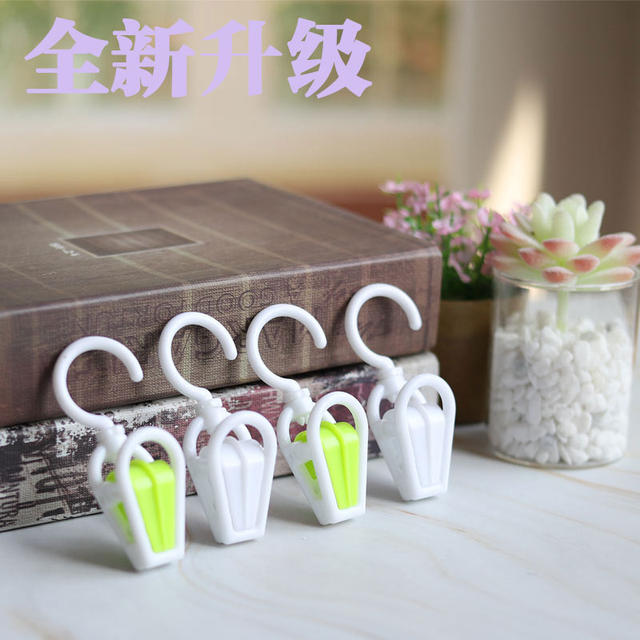 Plastic clip, coat clip, curtain clip, sock clip, multifunctional hat clip, hook, glove clip, rotatable towel clip