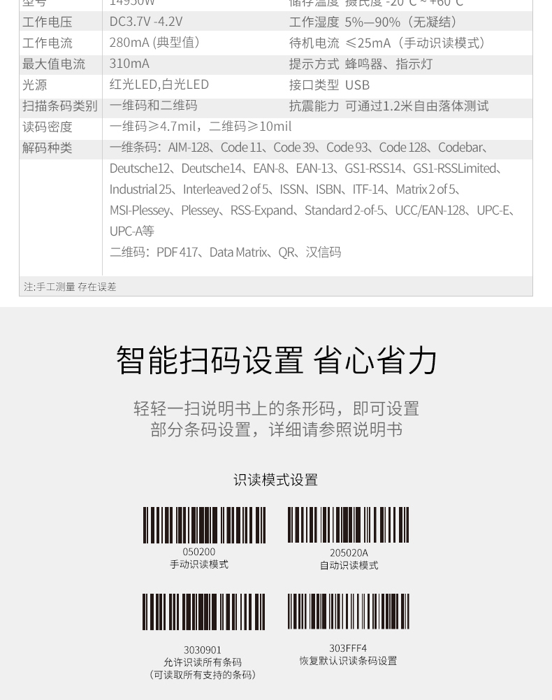 Máy mã hóa Tài nguyên nông nghiệp Máy quét mã QR đánh dấu hiệu quả nền tảng quét mã vạch quét mã vạch Quét mã vạch mã vạch 14950W quét không dây - Thiết bị mua / quét mã vạch