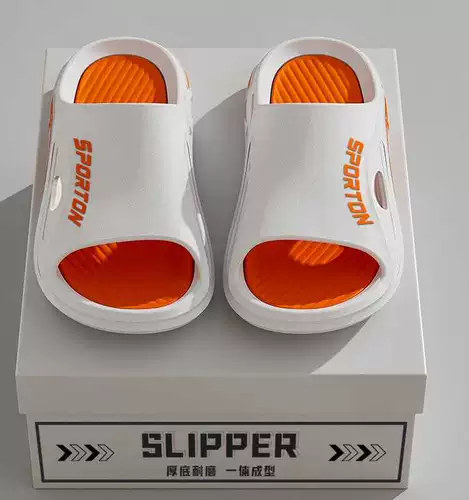 Мягкие нескользящие тапочки для влюбленных, пляжные слайдеры, мягкая подошва