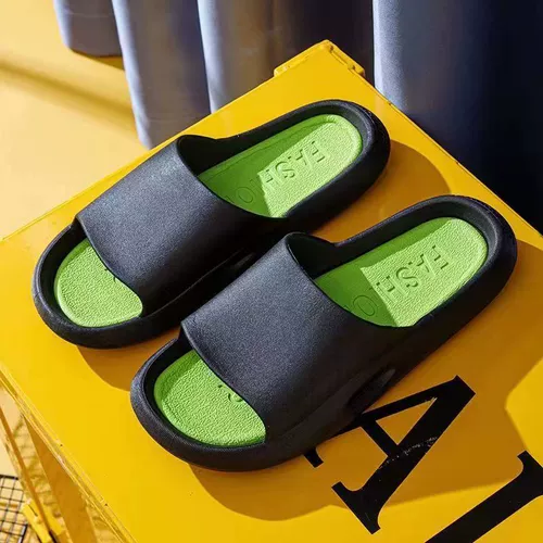 Тапочки, нескользящие слайдеры на платформе, трендовая обувь, коллекция 2023