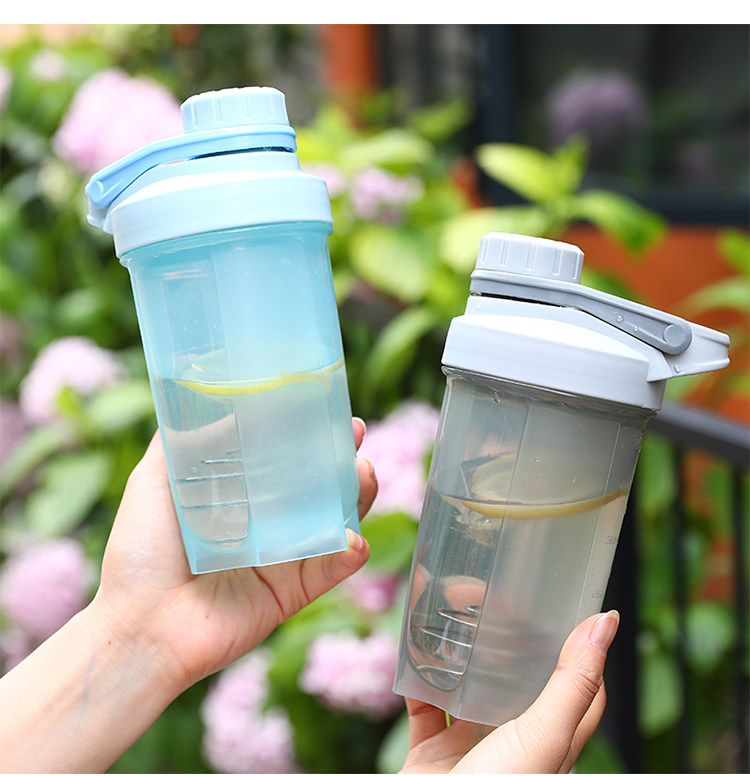 New Lunar New Year's milk shake shake Cup Protein Powder Sports Fitness Cups for drinking water glasses with scales 500mL