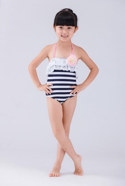 [] Đồ bơi trẻ em Xiêm chia trẻ em nữ sinh trung học có mũ - Bộ đồ bơi của Kid đồ bơi cho be gái