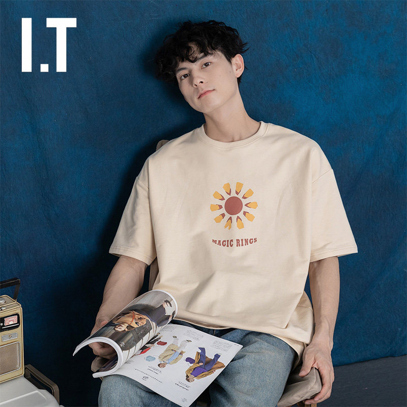 Hong Kong Tide Japanese Art and Art Wind New Summer Little Fresh BF Short Small Small and Female Summer Little Fresh Small Small Sleeves