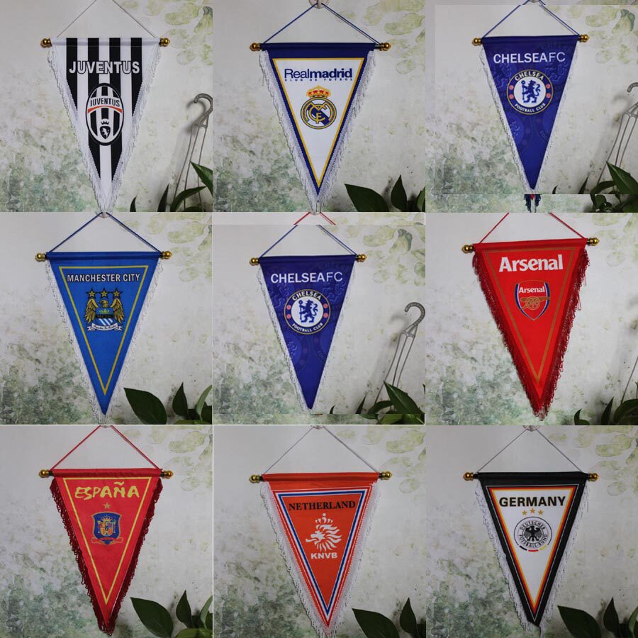 World Cup Bar Inter Mayuwen AC Milan Arsenal Liverpool Chelsea Football Triangle Flag
