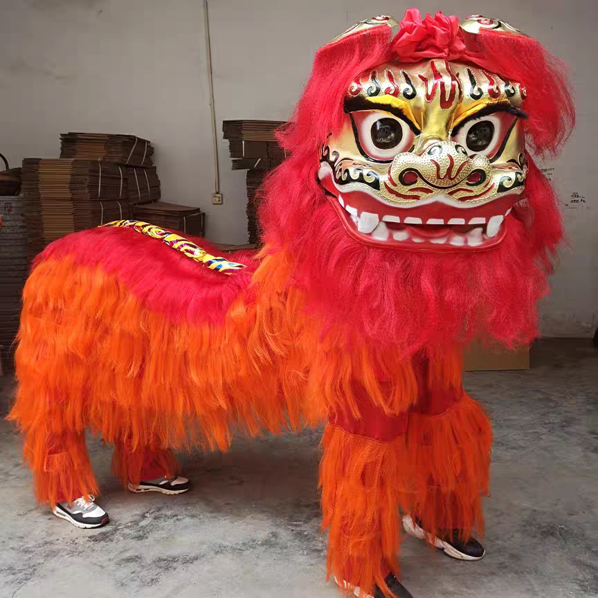 🏮 北京传统北狮舞狮头道具，双人双色三色任选 🦁-更多民间运动用品-淘宝好物网