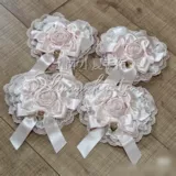 Оригинальный розовый милый аксессуар для волос с бантиком, стиль Лолита, цветочный принт, наряжаться