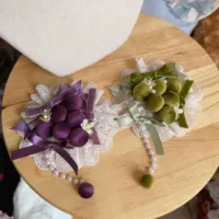 Большая цветочная таблетка фиолетового цвета