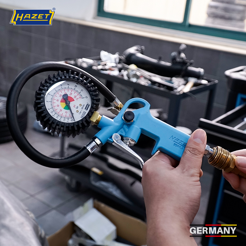 Germany imported HAZET barometer tire pressure gauge High precision tire pressure monitor with inflatable head