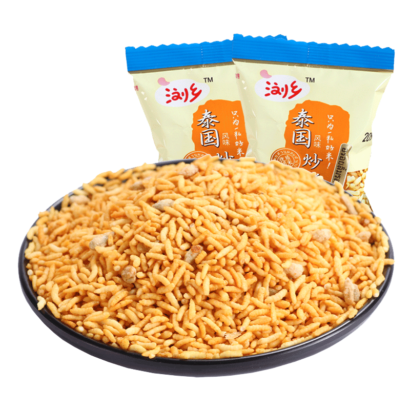 Liuxiang fried rice 500g snack food puffed rice crispy rice