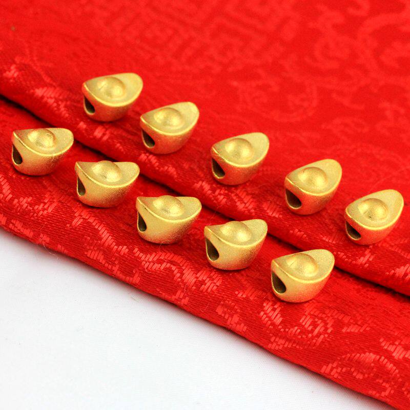 Jinmanduo Jucai Yuanbao hand accessories imitation gold color diy retro transfer beads men and women bracelet jewelry