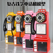 Retro Nostalgia Telephone Model Pendulum bar Café Café Accessories Clothing restaurant Restaurant Props Wall Hanging Accessories